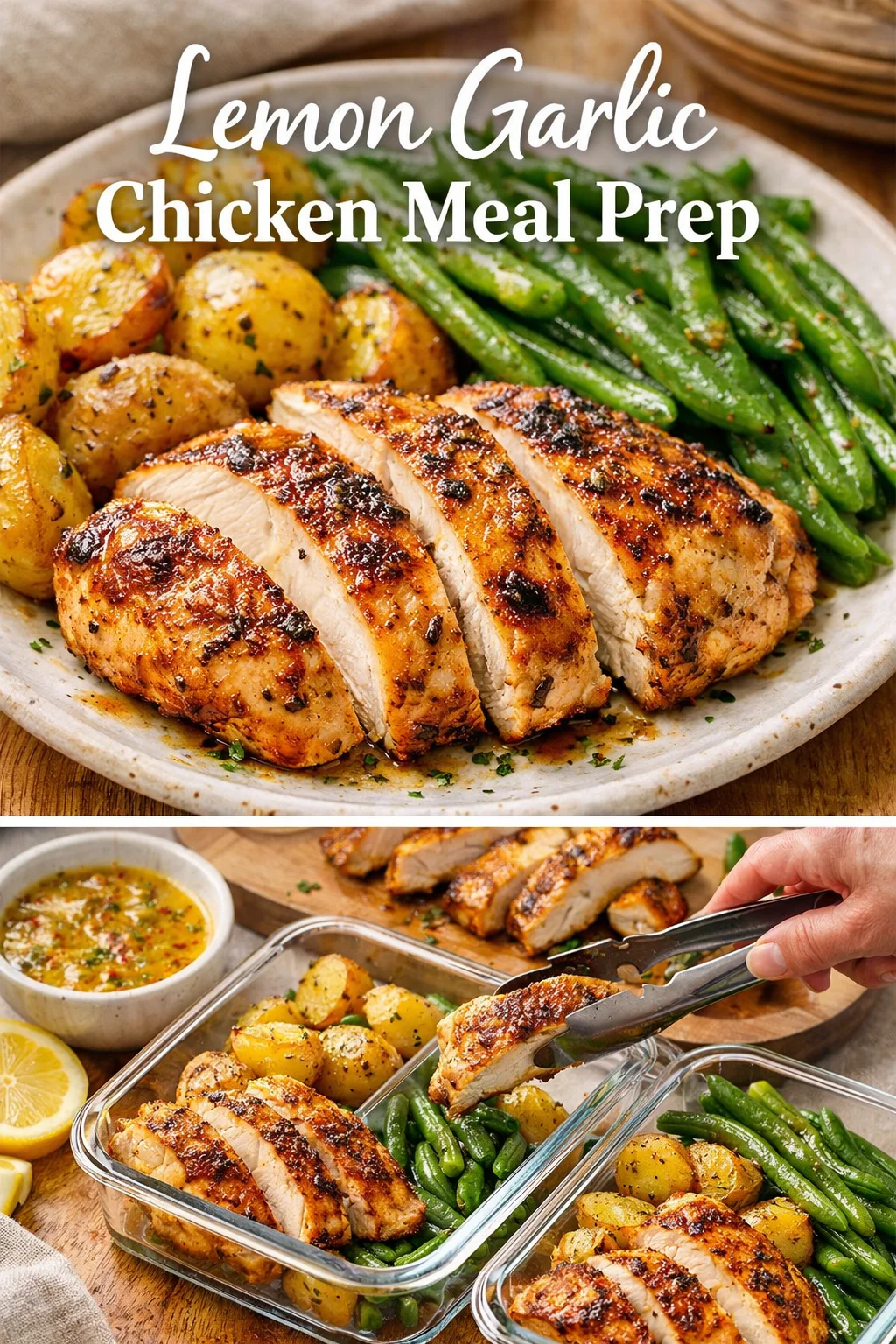 Lemon Garlic Chicken Meal Prep