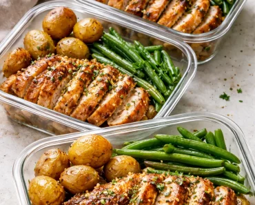 Lemon Garlic Chicken Meal Prep Bowls