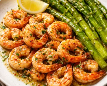 Lemon Garlic Shrimp and Asparagus