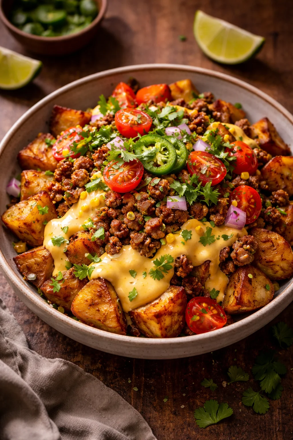 Loaded Fiesta Potato Bowls: Crispy & Cheesy Dinner Fun