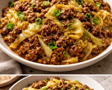 Low Carb Mongolian Ground Beef Cabbage