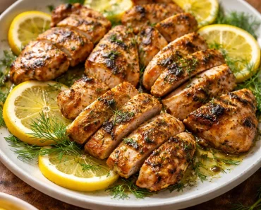 Mediterranean Lemon-Dill Chicken Bowls