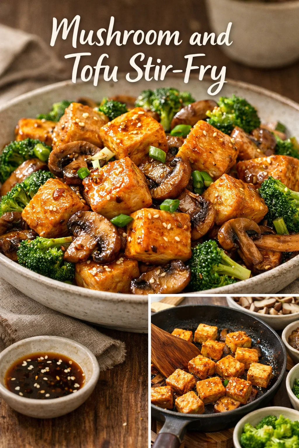 Mushroom and Tofu Stir-Fry