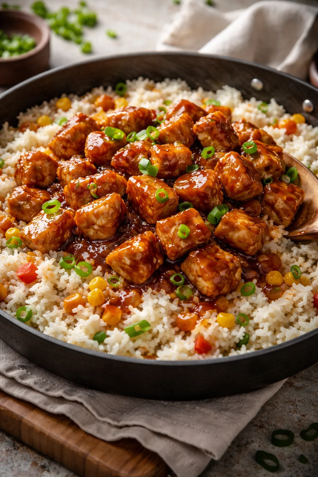 One-Pan Bold Honey BBQ Chicken Rice