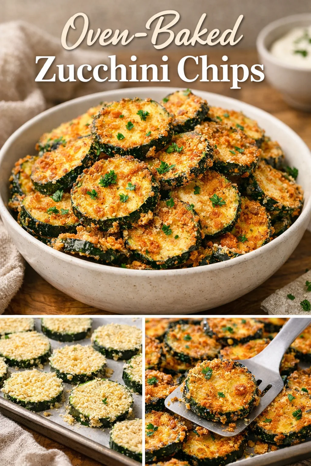 Oven-Baked Zucchini Chips