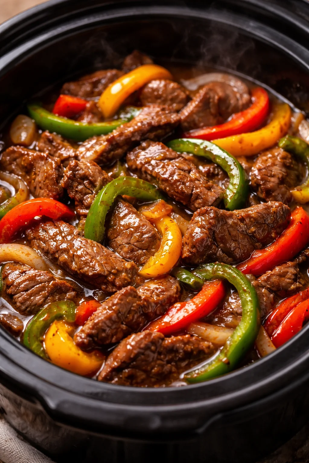 Pepper Steak in a Crock Pot