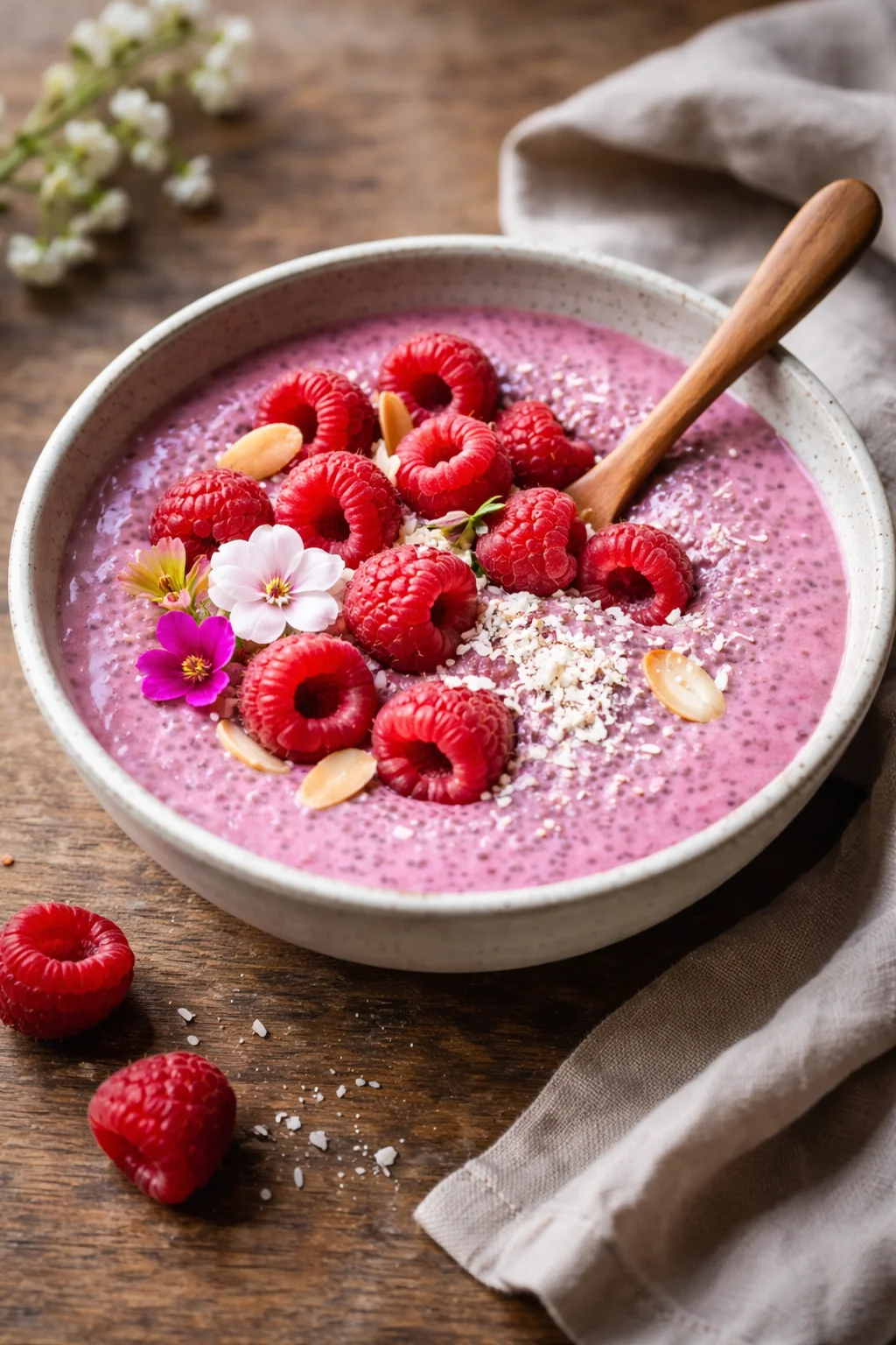 Raspberry Chia Pudding