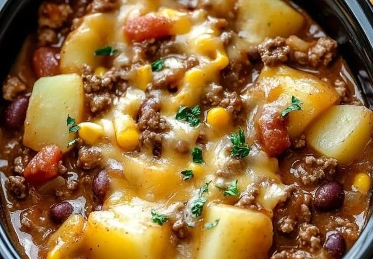 Slow Cooker Cowboy Casserole