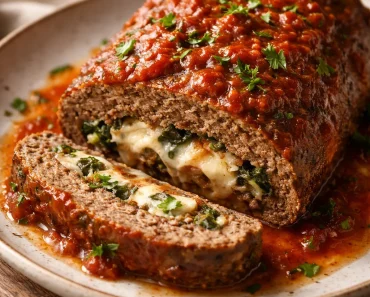 Stuffed Italian Meatloaf