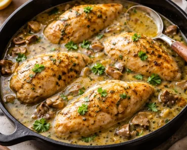 Chicken in White Wine Sauce