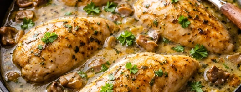 Chicken in White Wine Sauce
