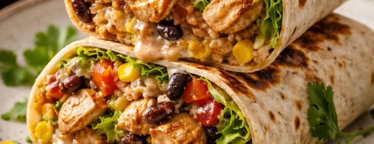 Chipotle Ranch Grilled Chicken Burrito