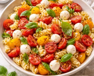 Colorful Caprese Pasta Salad