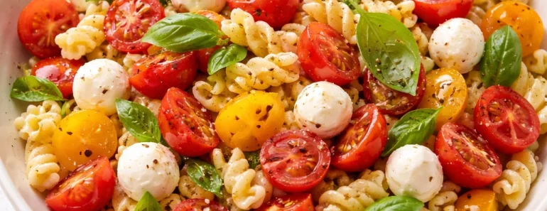 Colorful Caprese Pasta Salad