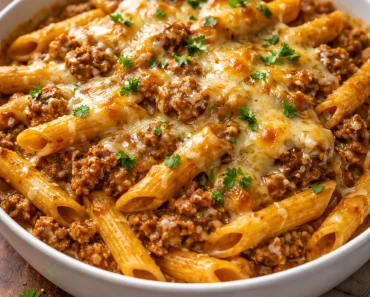 Creamy High Protein Beef Pasta