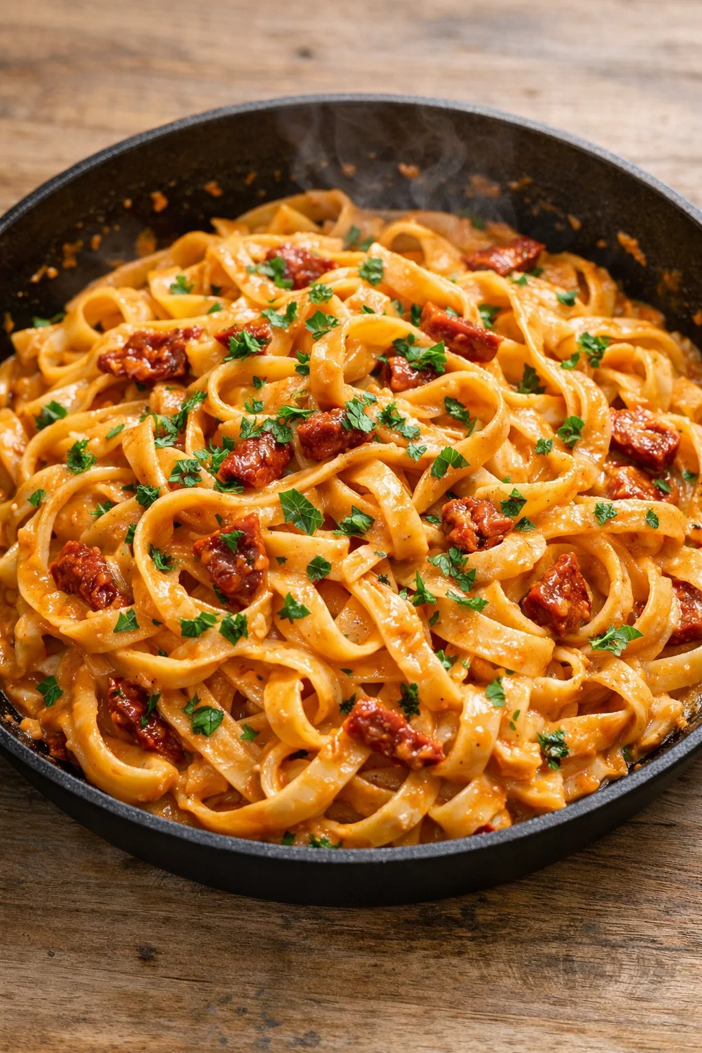 Creamy Vegan Sun-Dried Tomato Pasta