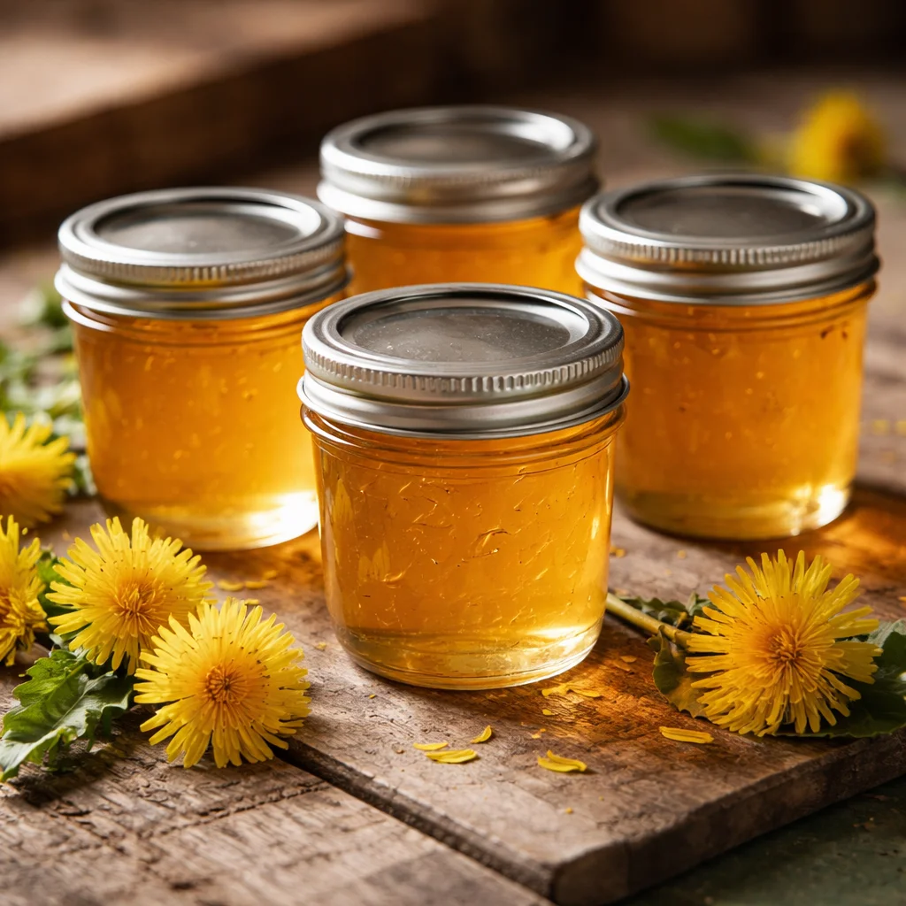 Canning Dandelion Flower Jelly