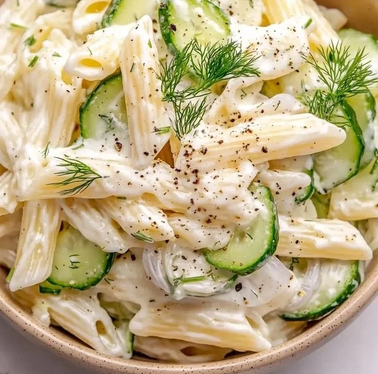 Delicious Cucumber Pasta Salad