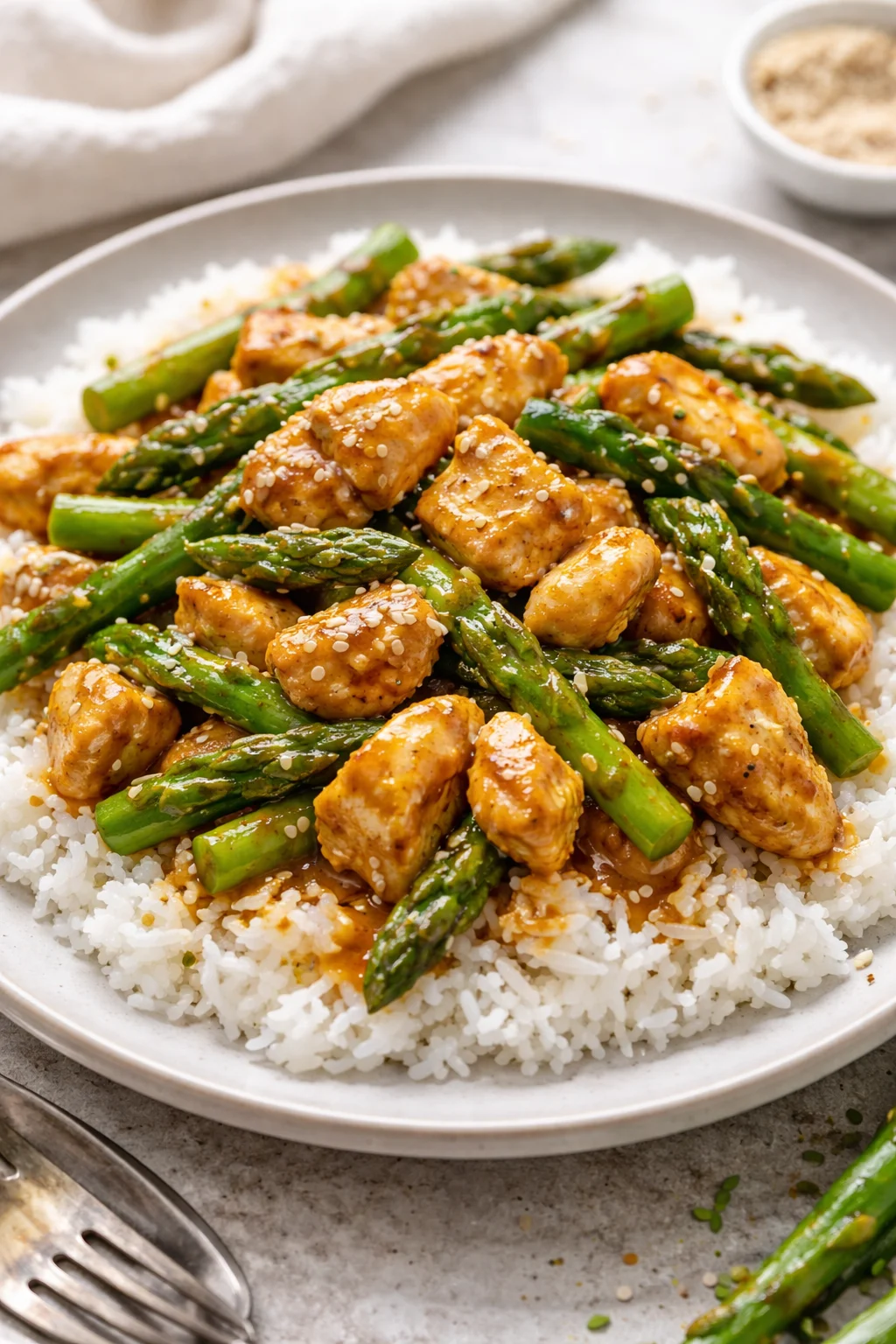 Easy Turmeric Chicken and Asparagus