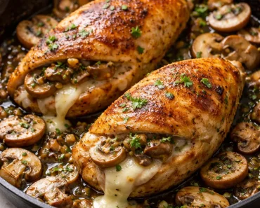 Flavorful Mushroom Stuffed Chicken Breast