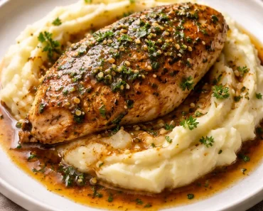 Garlic Herb Chicken with Creamy Mashed Potatoes