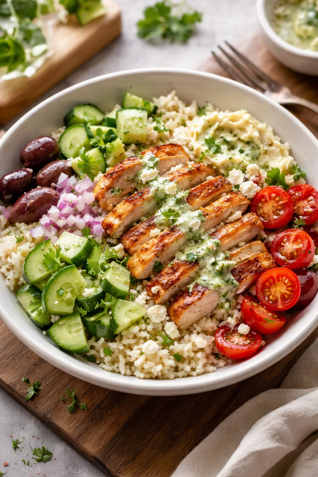 Greek Chicken Bowls