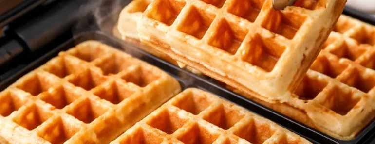 Homemade Greek Yogurt Waffles