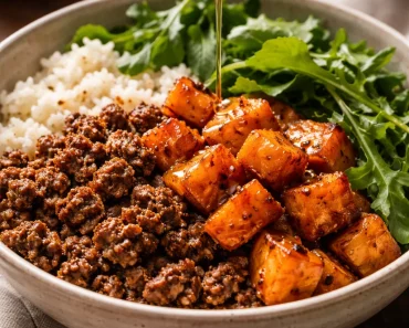 Hot Honey Beef Bowls