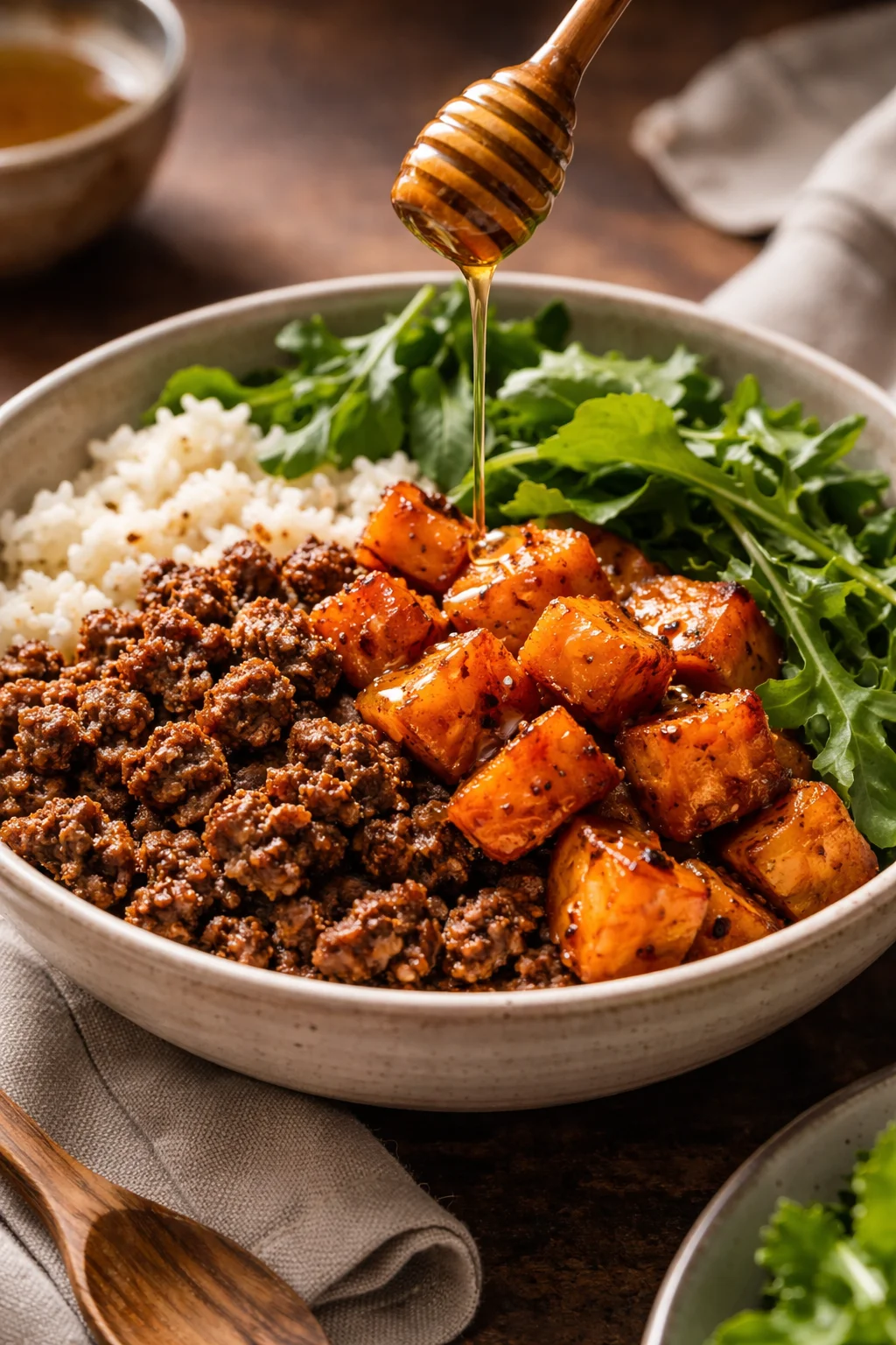 Hot Honey Beef Bowls Recipe