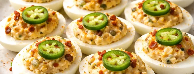 Jalapeno Popper Deviled Eggs