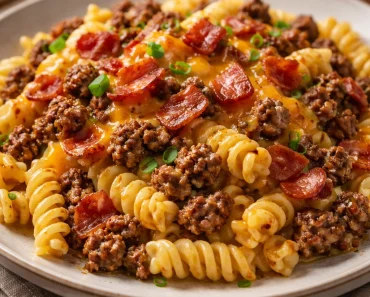 Loaded Bacon Cheeseburger Pasta