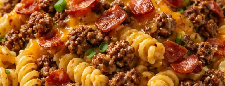 Loaded Bacon Cheeseburger Pasta