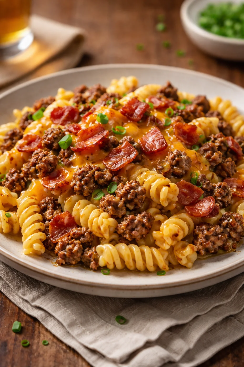 Loaded Bacon Cheeseburger Pasta You'll Crave Again and Again