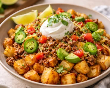 Loaded Potato Taco Bowl