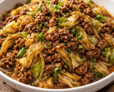 Low Carb Mongolian Ground Beef Cabbage Low Carb Mongolian Ground Beef Cabbage