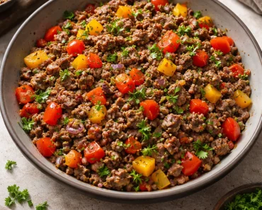 Mediterranean Ground Beef Stir Fry Mediterranean Ground Beef Stir Fry