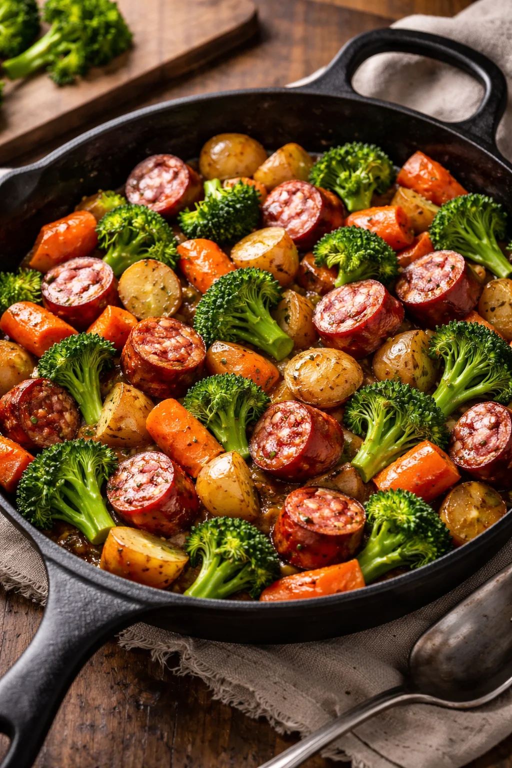 One-Pan Honey Garlic Kielbasa & Veggies: Easy Family Delight