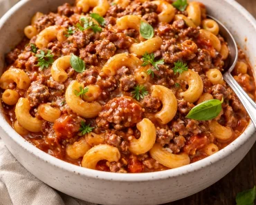 One Pot Beefaroni