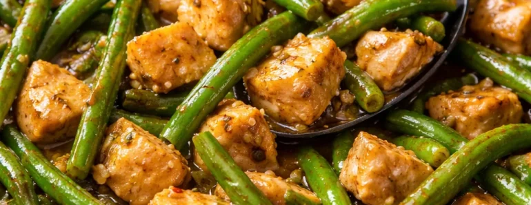 Quick Chicken Breast and Green Beans