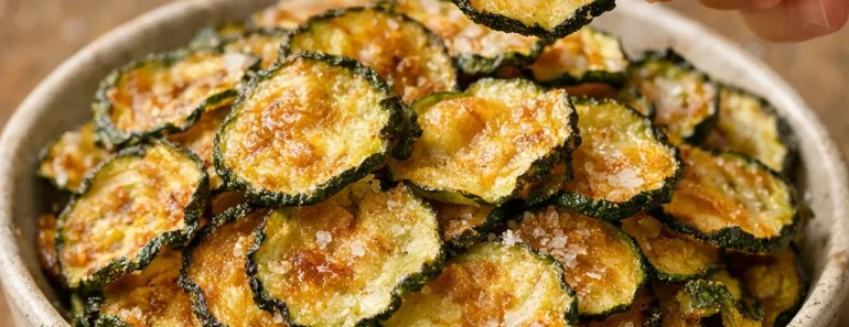 Salt and Vinegar Zucchini Chips
