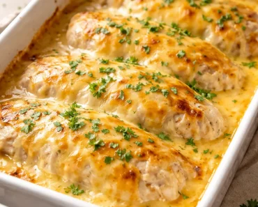 Smothered Cheesy Sour Cream Chicken