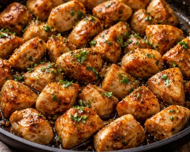 These bite-size succulent chicken breast morsels are seasoned, seared to perfection, and ba… | Chicken breast recipes, Chicken bites recipes, Chicken breast dinners
