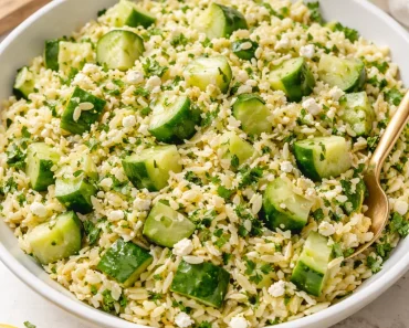 Zesty Cucumber Lemon Orzo Salad