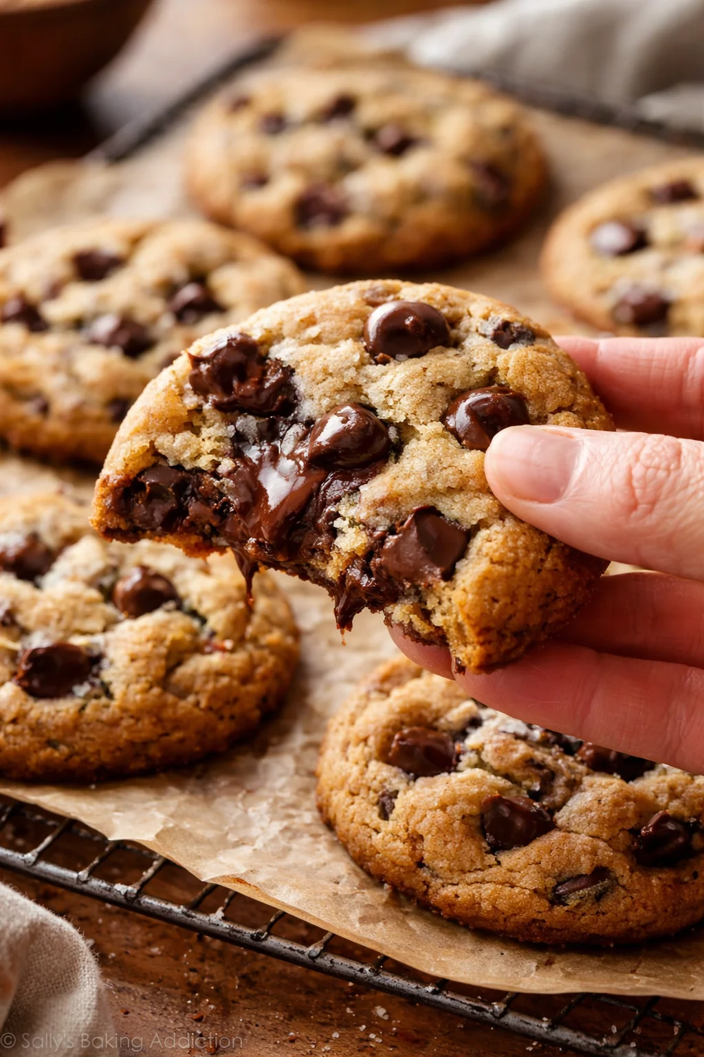 Best Ever Gooey Chocolate Chip Cookies