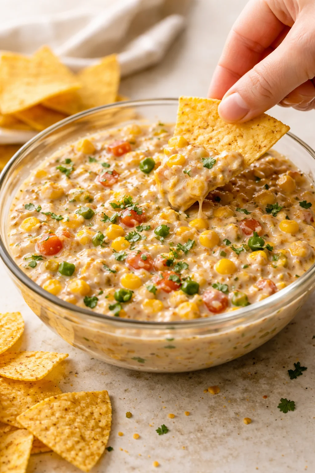 Cheesy Creamy Mexican Corn Dip