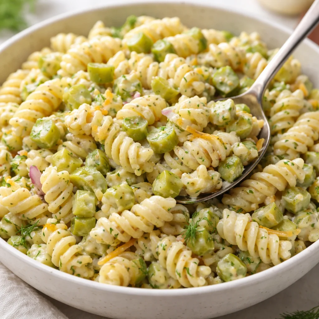 Dill Pickle Pasta Salad