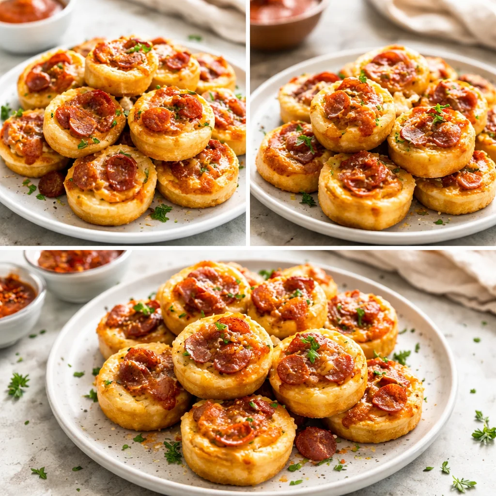 Garlic Butter Pizza Cupcakes