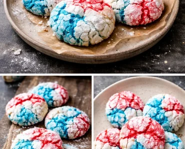 Patriotic Crinkle Cookies