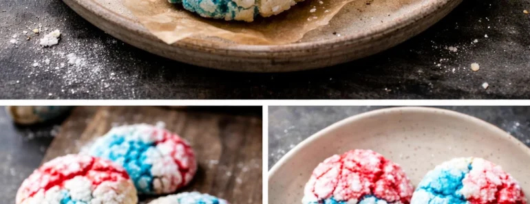 Patriotic Crinkle Cookies