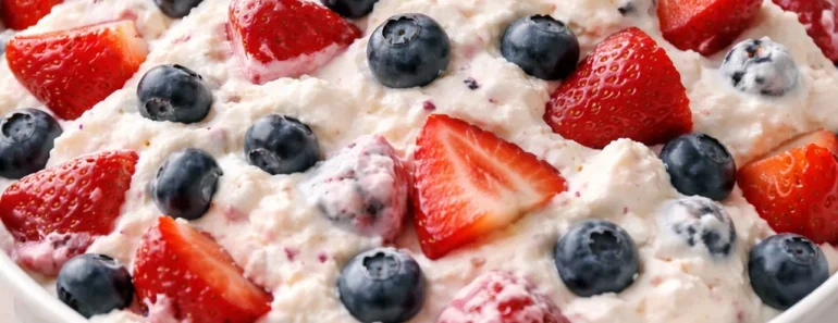 Red, White & Blue Cheesecake Salad